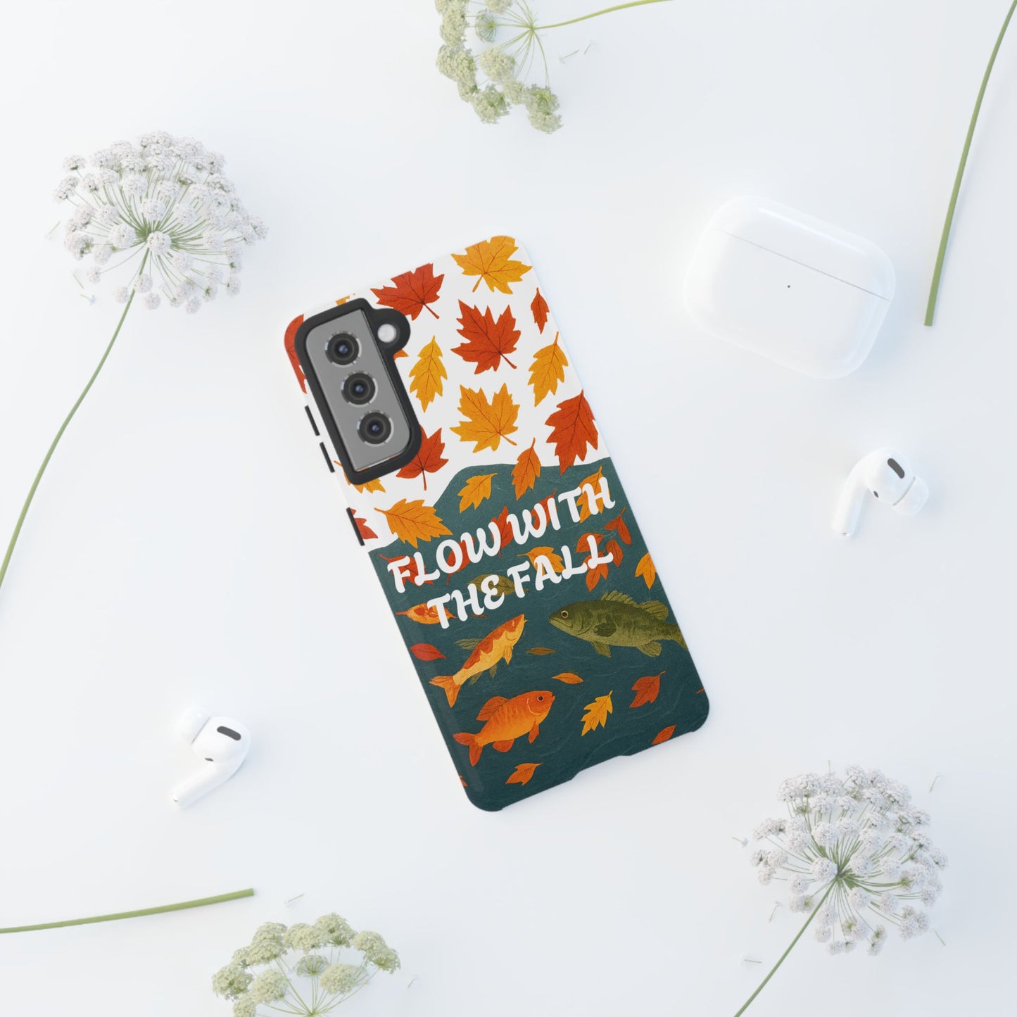 Flow With The Fall Fish Phone Case