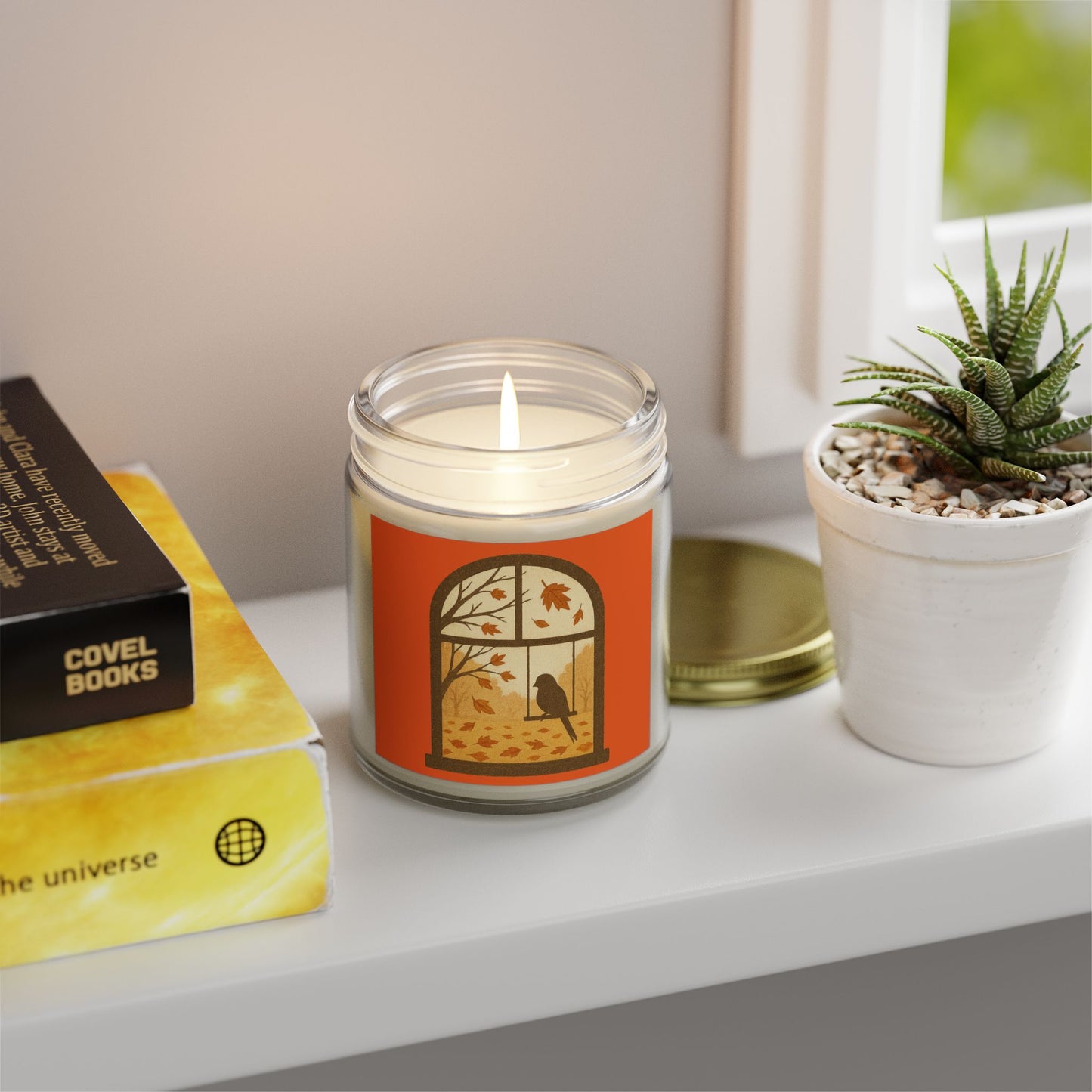 Bird In The Window Autumn Themed Scented Candle