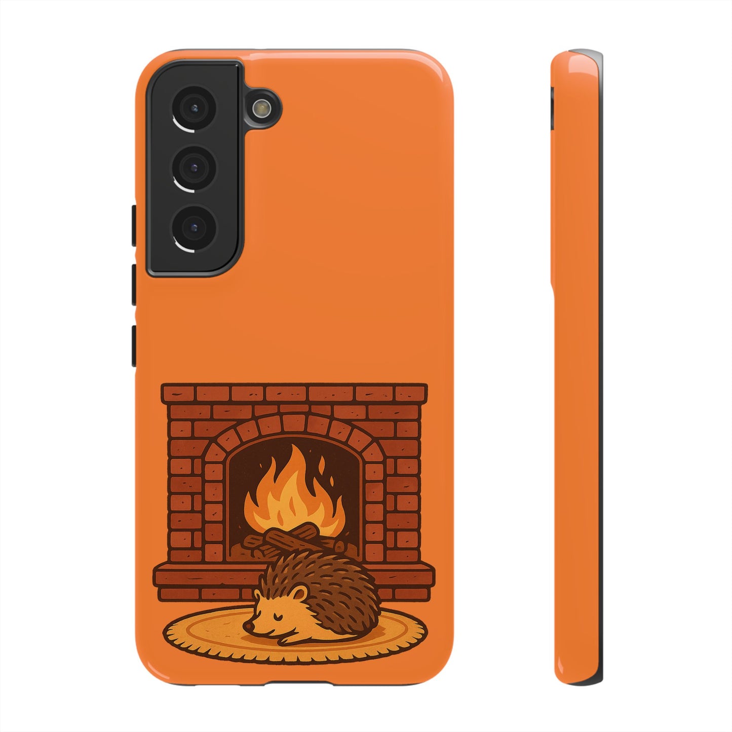 Fireside Spines Cozy Autumn Hedgehog Phone Case