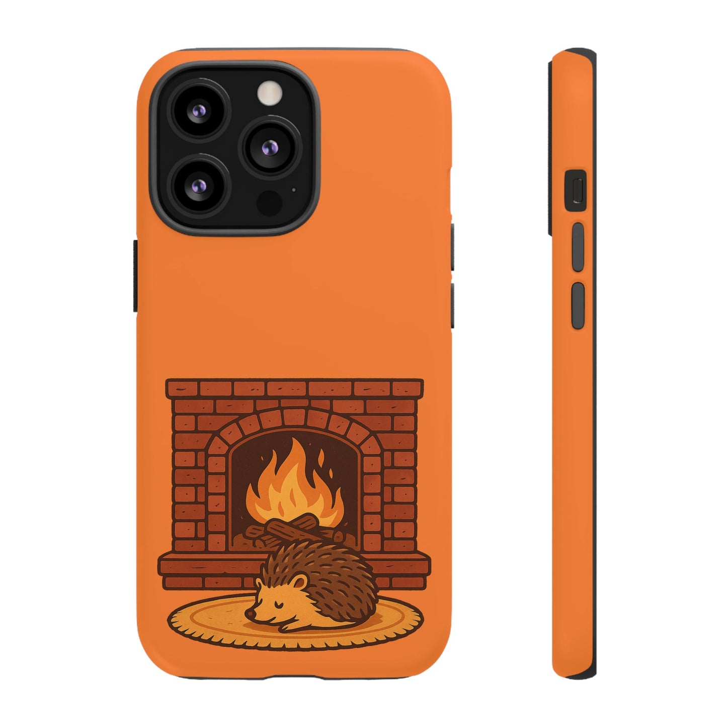 Fireside Spines Cozy Autumn Hedgehog Phone Case