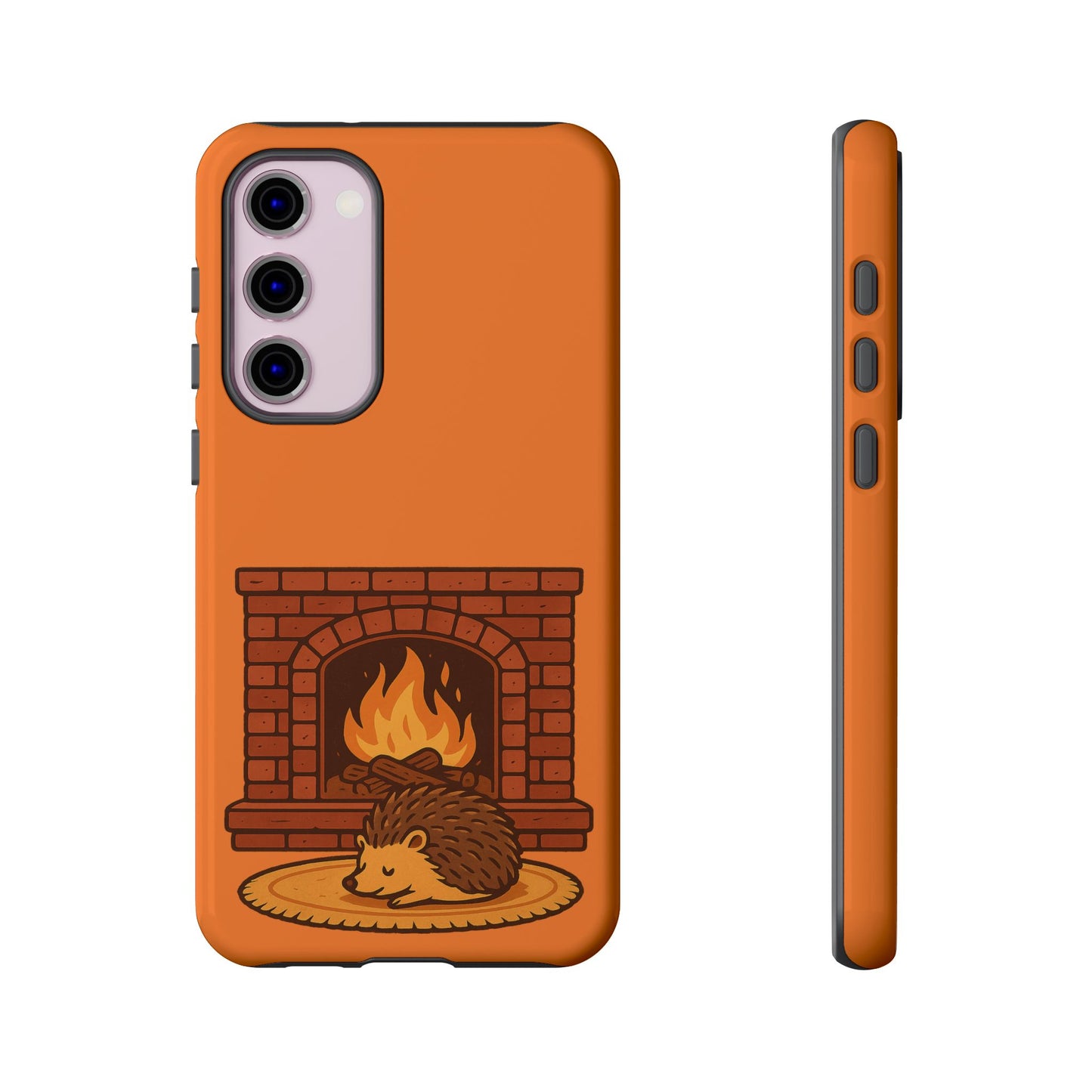 Fireside Spines Cozy Autumn Hedgehog Phone Case