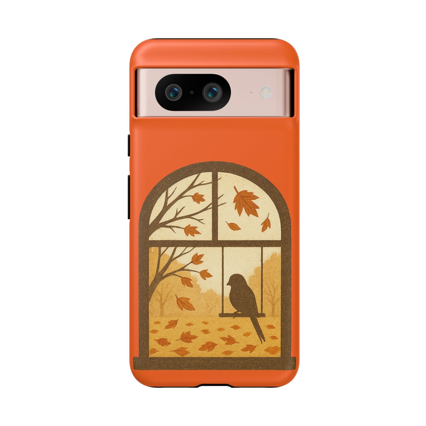 Bird In The Window Autumn Themed Phone Case