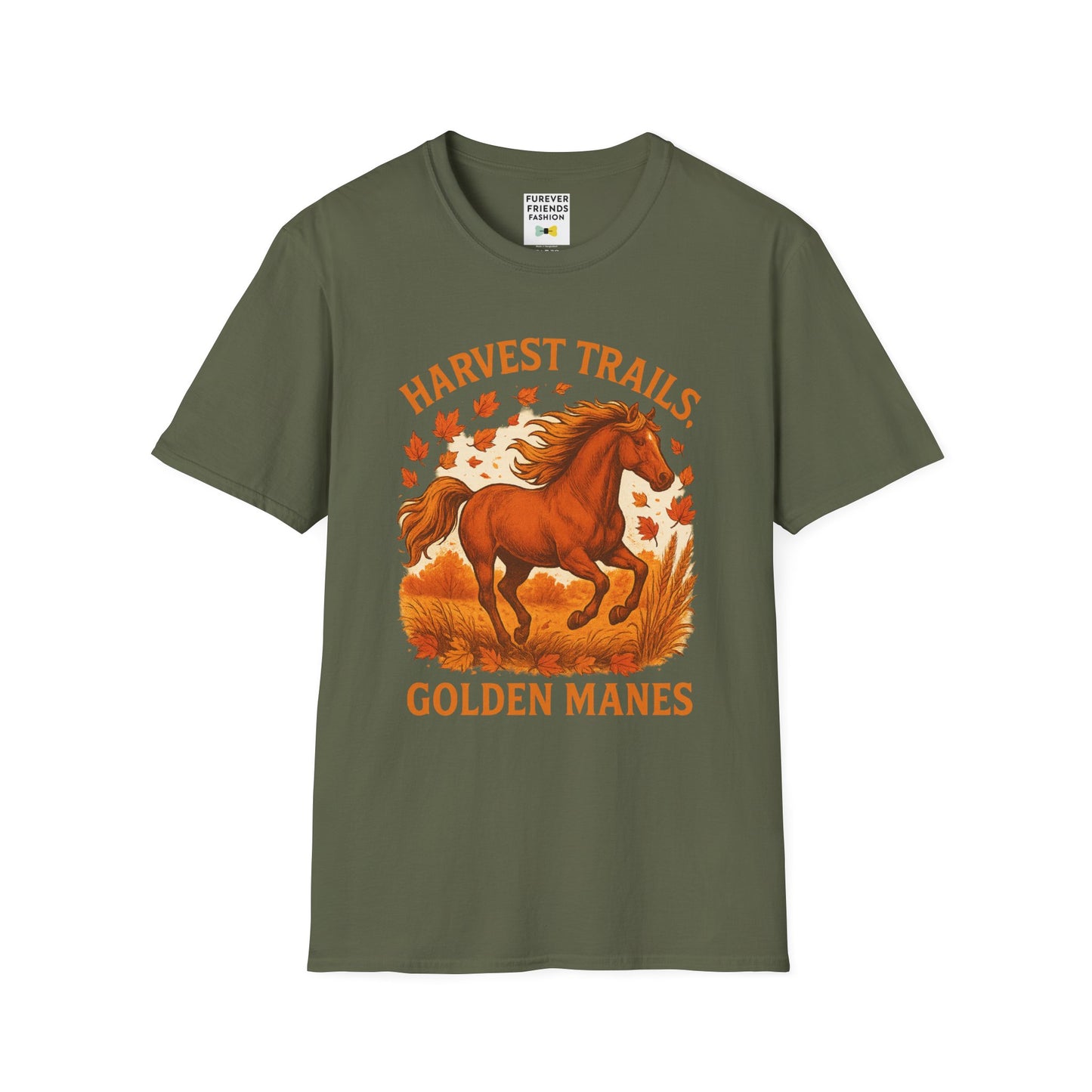 Harvest Trails Golden Manes Autumn Themed Tee