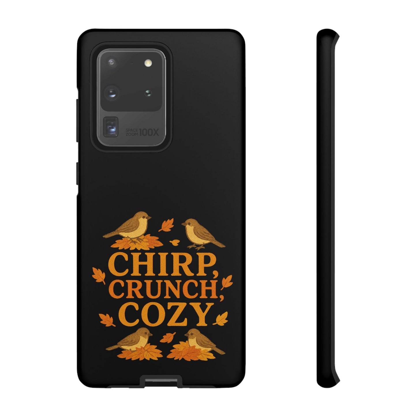 Chirp Crunch Cozy Autumn Themed Phone Case