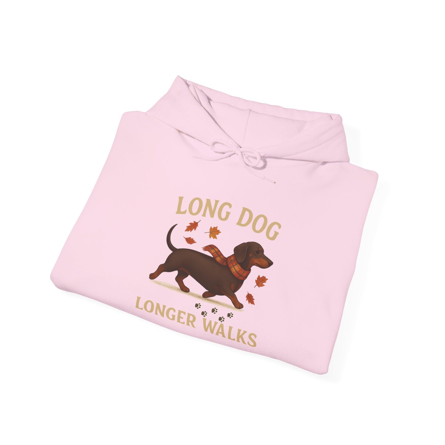 Long Dog Longer Walks Autumn Themed Hoodie