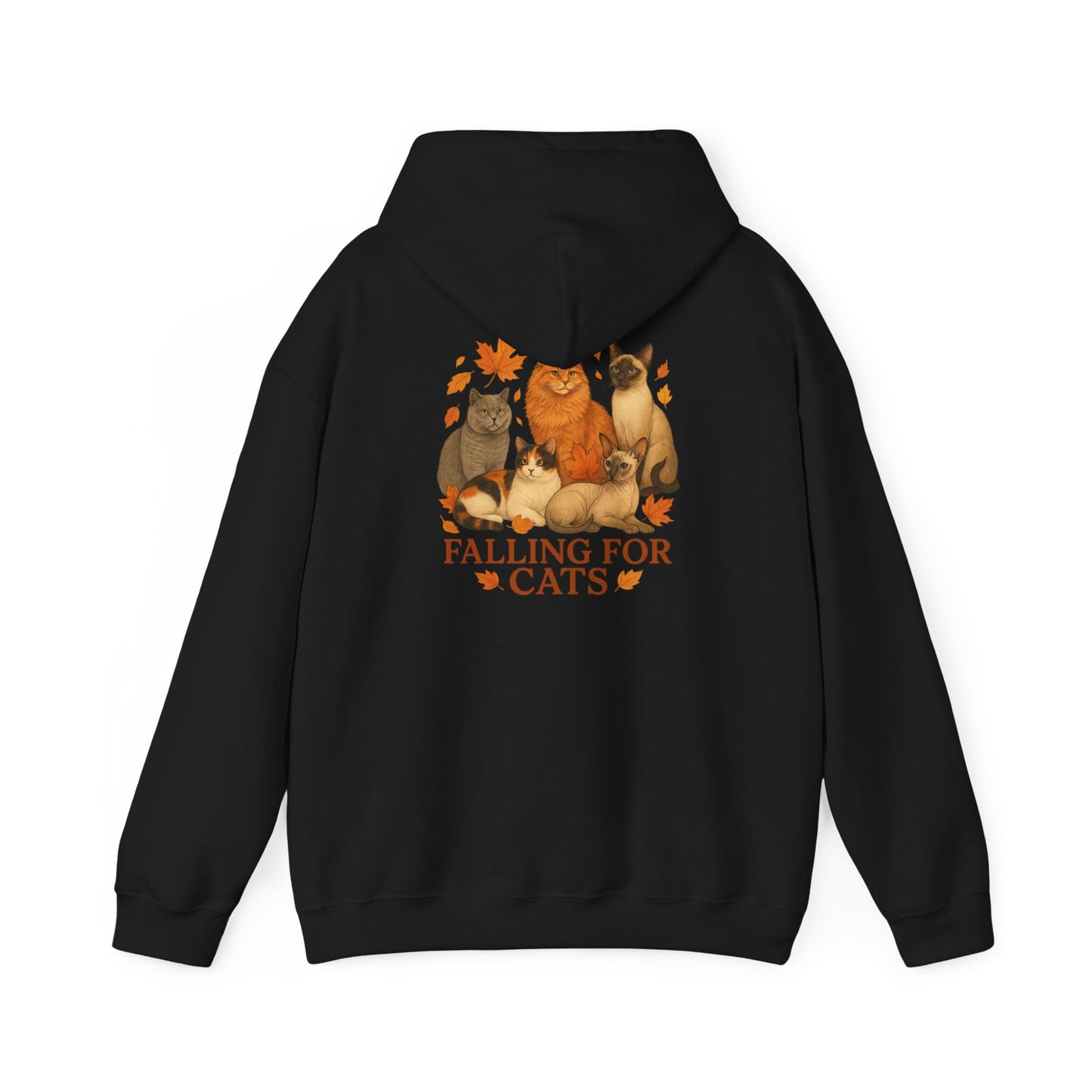 Falling For Cats Hooded Sweatshirt