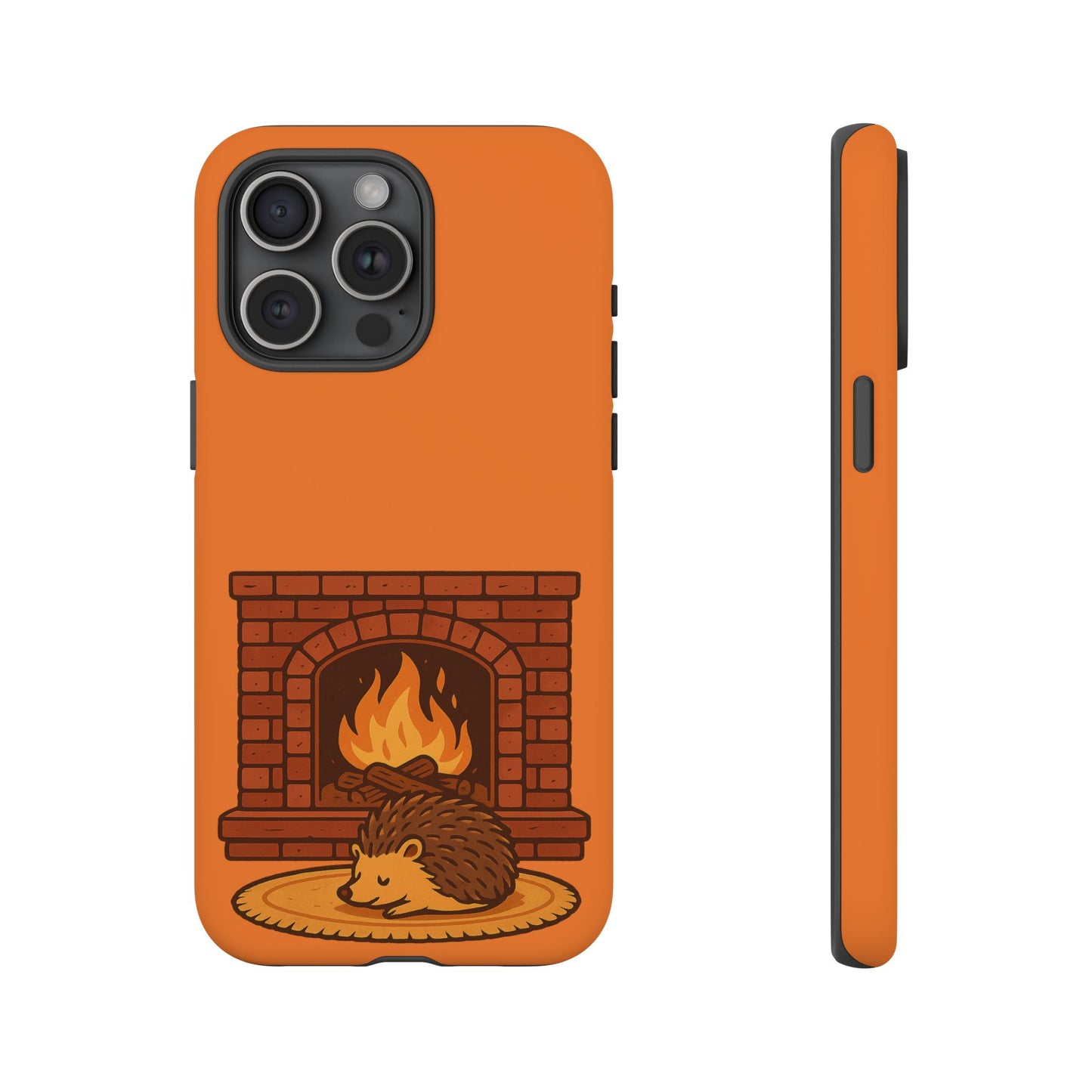 Fireside Spines Cozy Autumn Hedgehog Phone Case