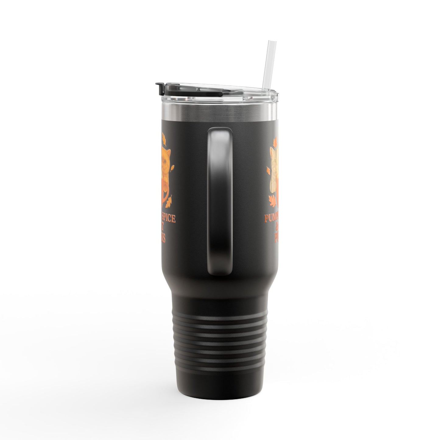 Pumpkin Spice and Cat Purrs Travel Mug