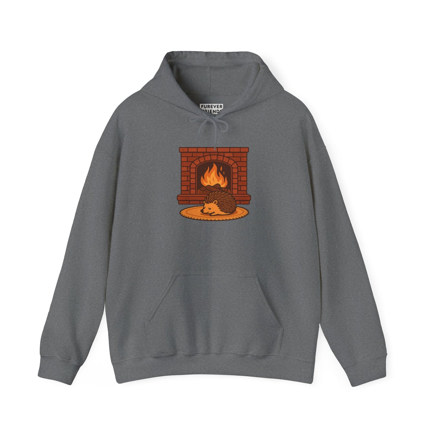 Fireside Spines Cozy Autumn Hoodie