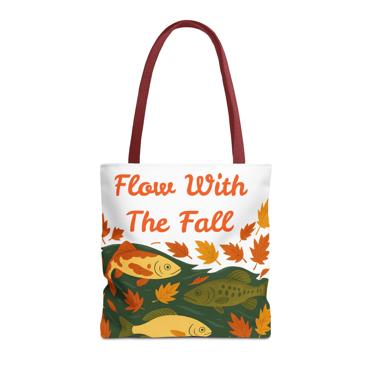 Flow With The Fall Print Tote Bag
