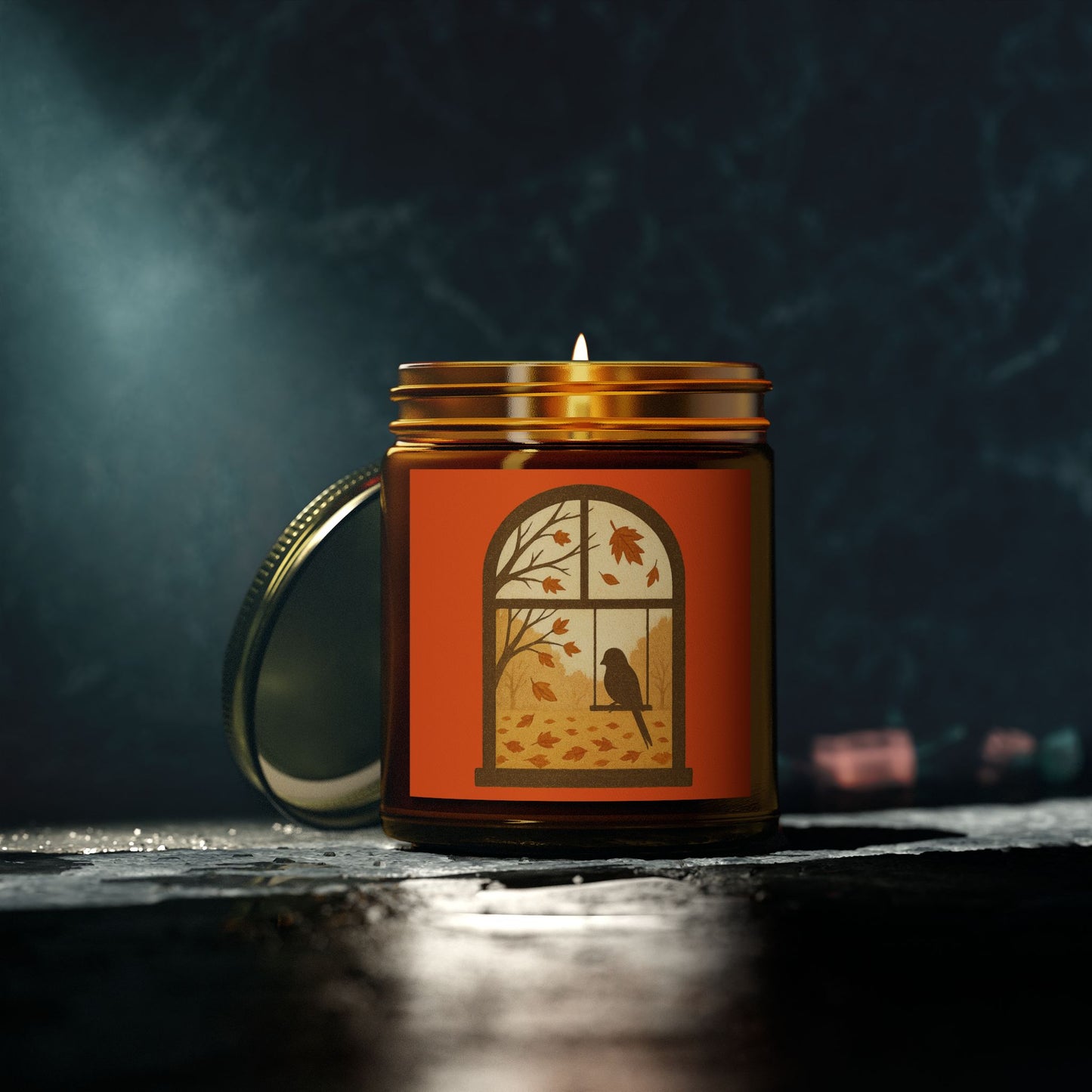 Bird In The Window Autumn Themed Scented Candle