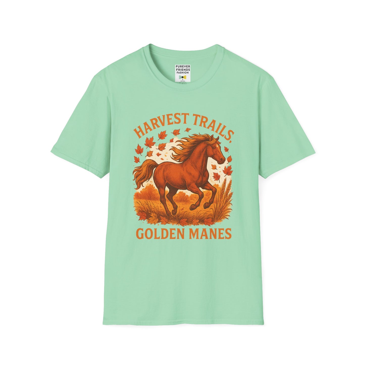 Harvest Trails Golden Manes Autumn Themed Tee