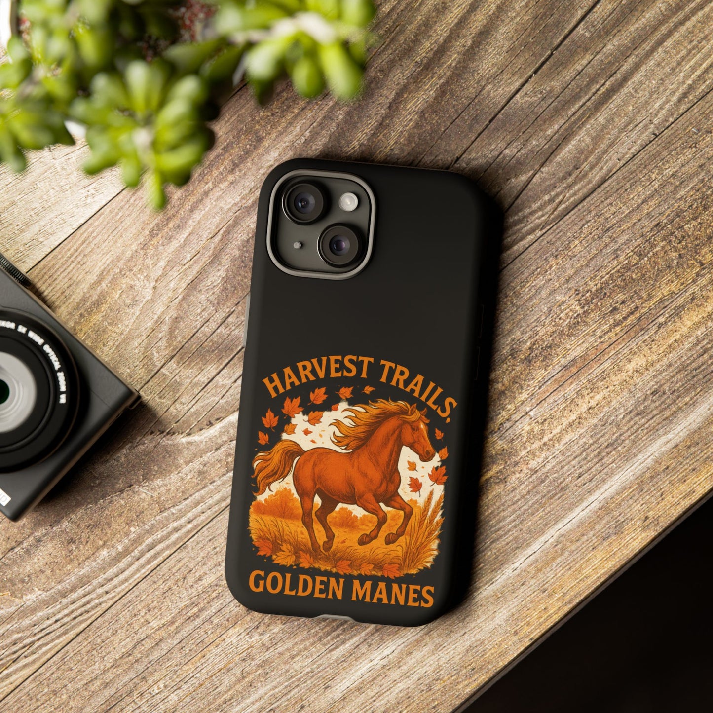 Harvest Trails Golden Manes Autumn Themed Phone Case