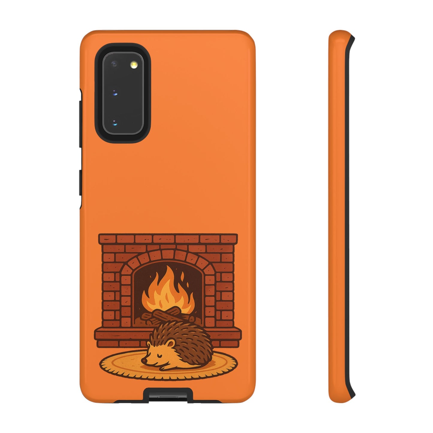 Fireside Spines Cozy Autumn Hedgehog Phone Case