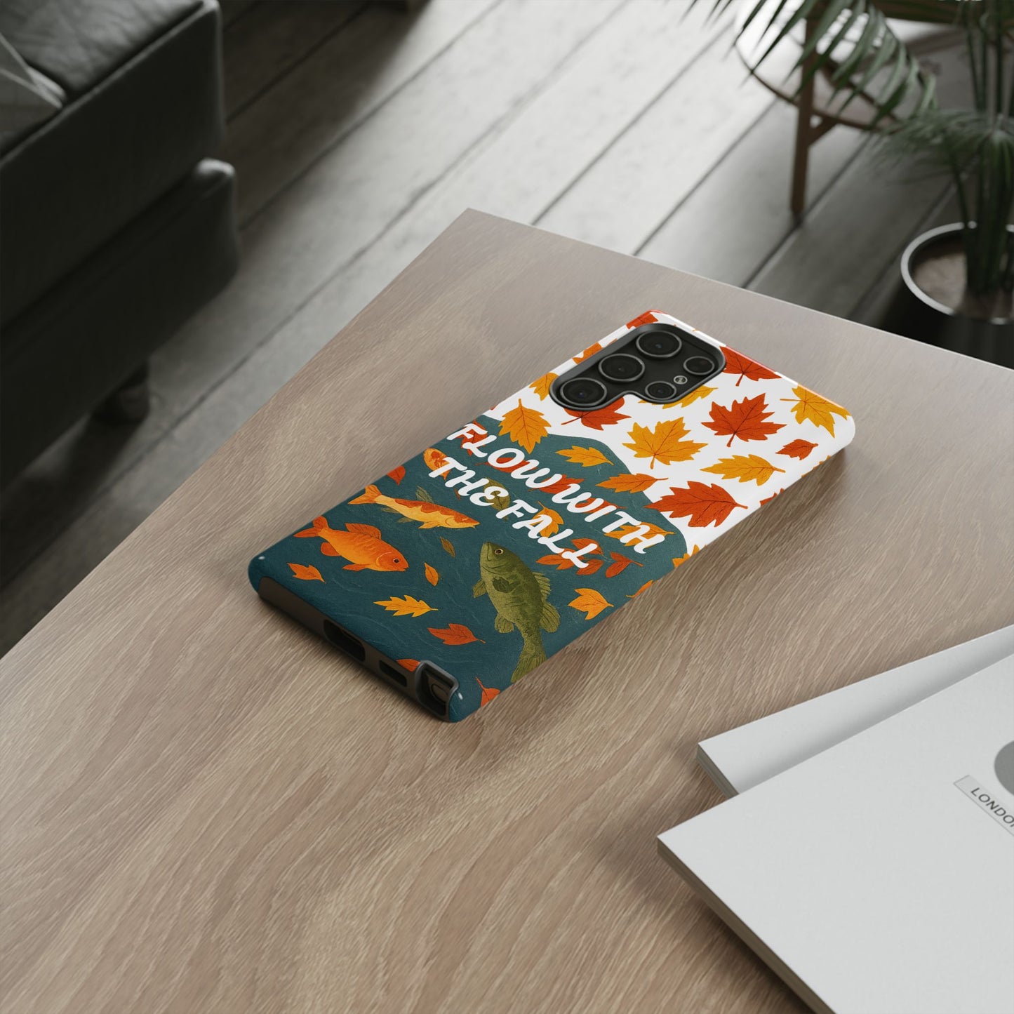 Flow With The Fall Fish Phone Case