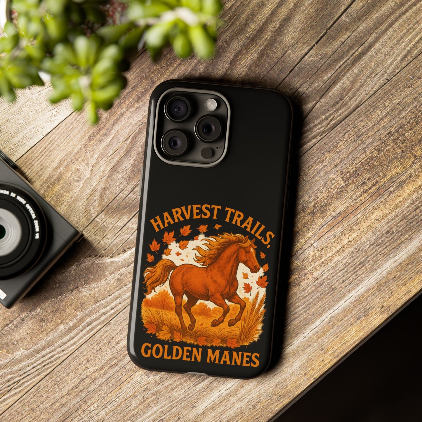 Harvest Trails Golden Manes Autumn Themed Phone Case