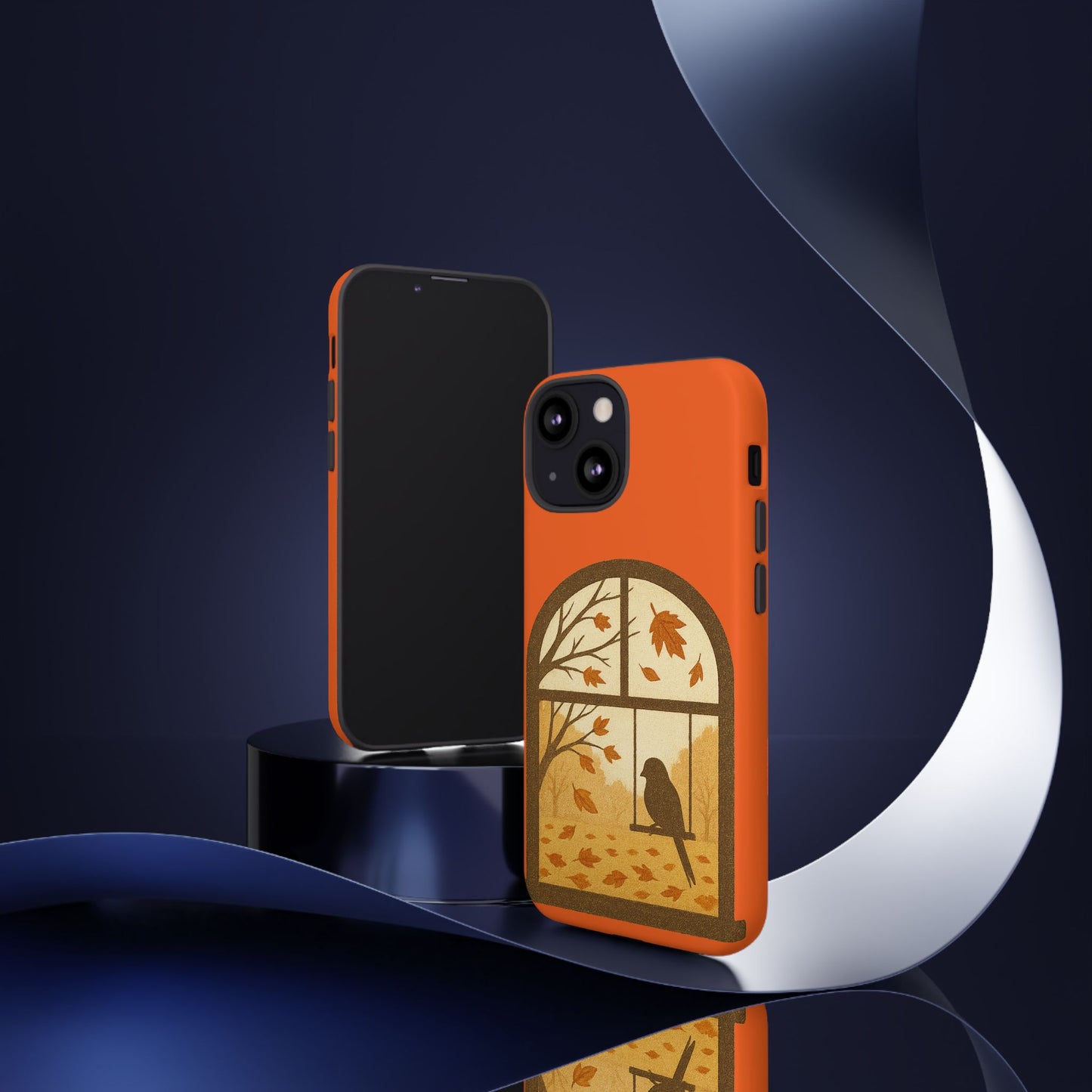 Bird In The Window Autumn Themed Phone Case