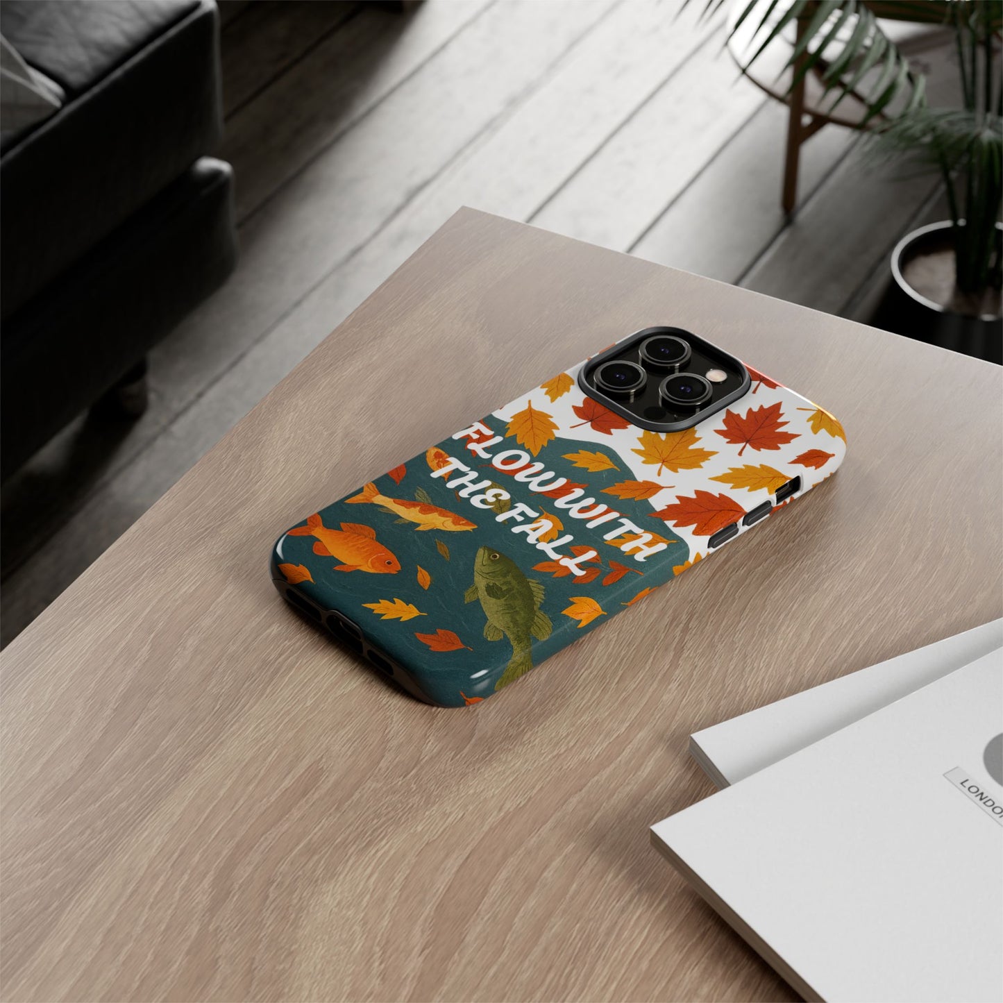Flow With The Fall Fish Phone Case
