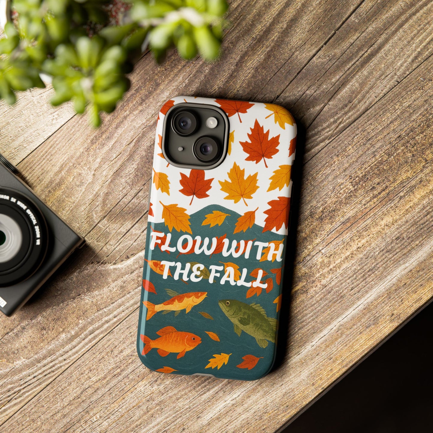 Flow With The Fall Fish Phone Case