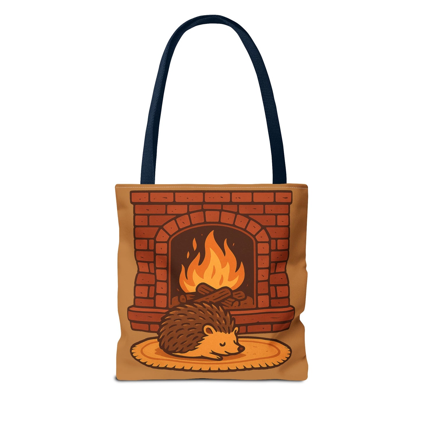 Fireside Spines Cozy Autumn Tote Bag
