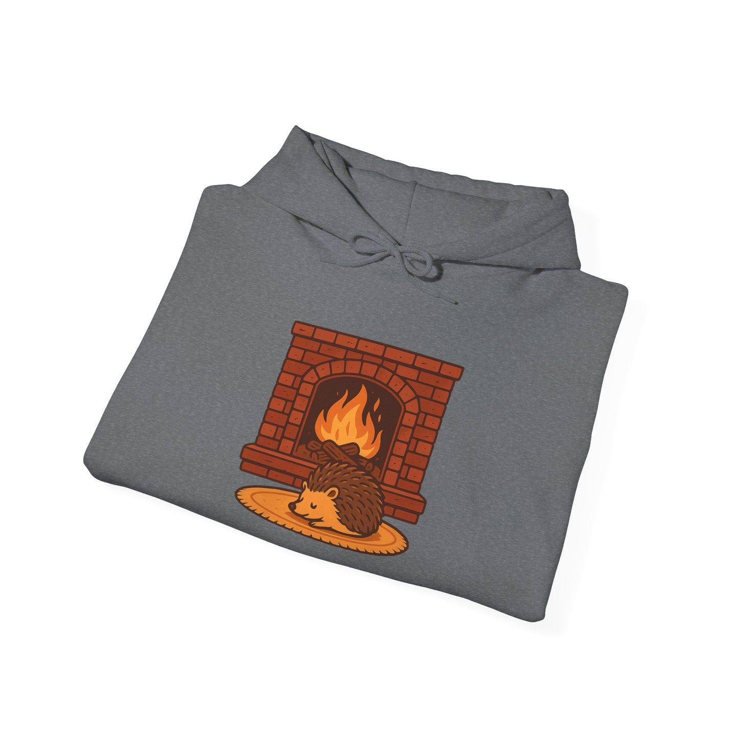Fireside Spines Cozy Autumn Hoodie