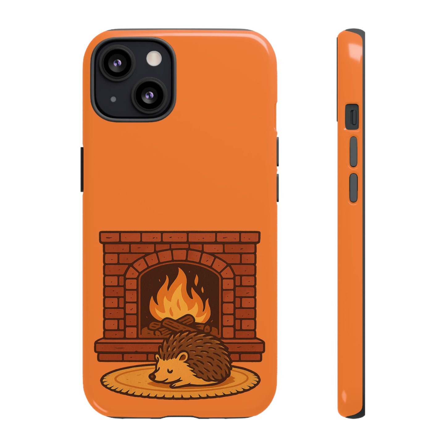 Fireside Spines Cozy Autumn Hedgehog Phone Case