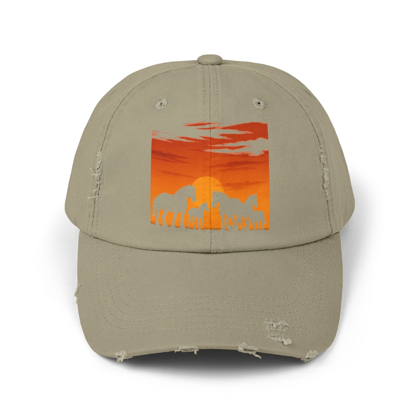 Horses on the Horizon Distressed Hat