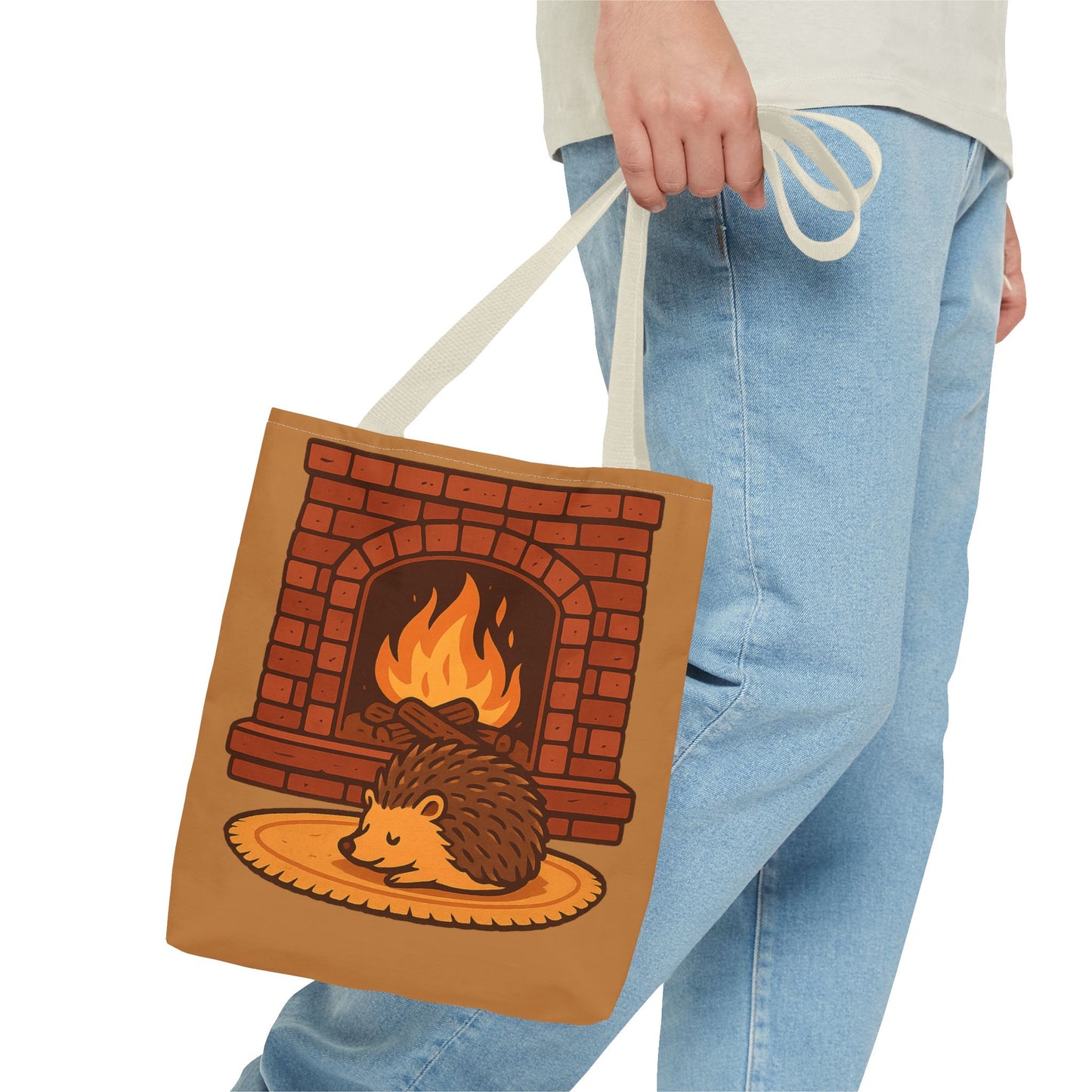 Fireside Spines Cozy Autumn Tote Bag