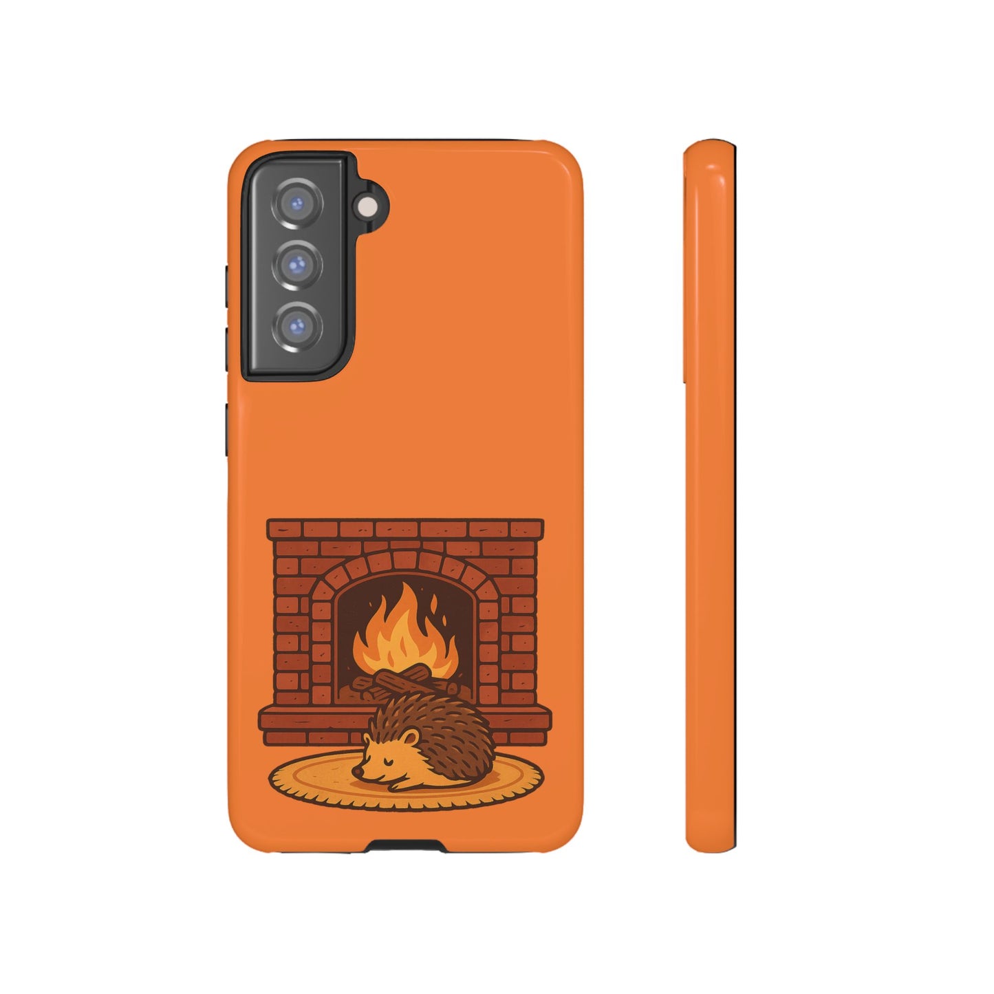 Fireside Spines Cozy Autumn Hedgehog Phone Case