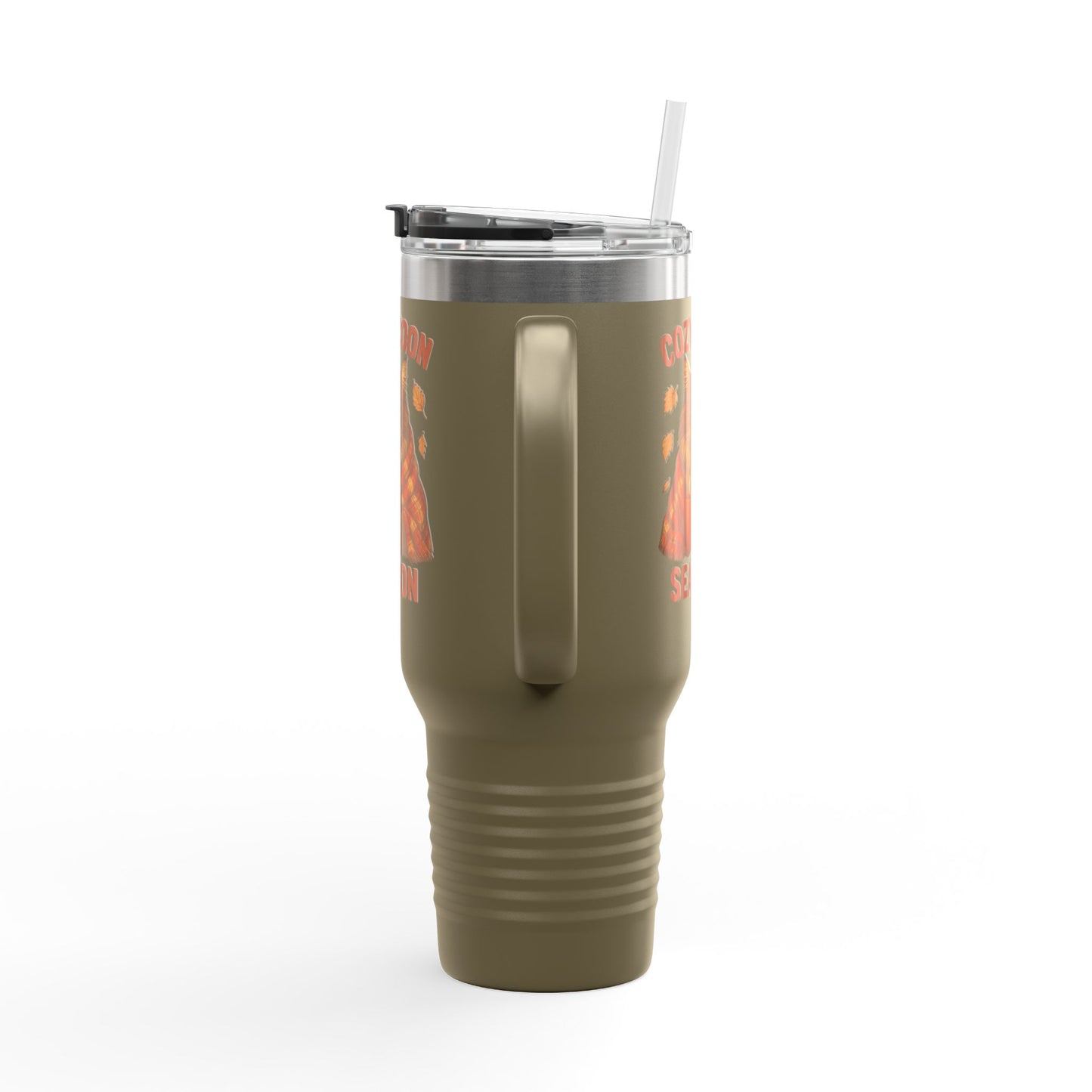 Cozy Coon Season Cat Travel Mug