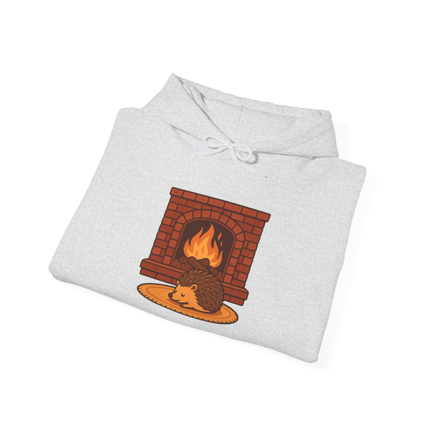 Fireside Spines Cozy Autumn Hoodie