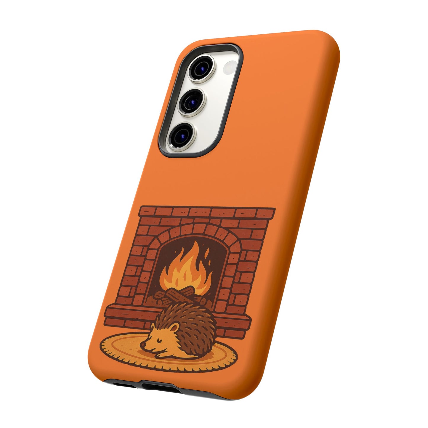 Fireside Spines Cozy Autumn Hedgehog Phone Case