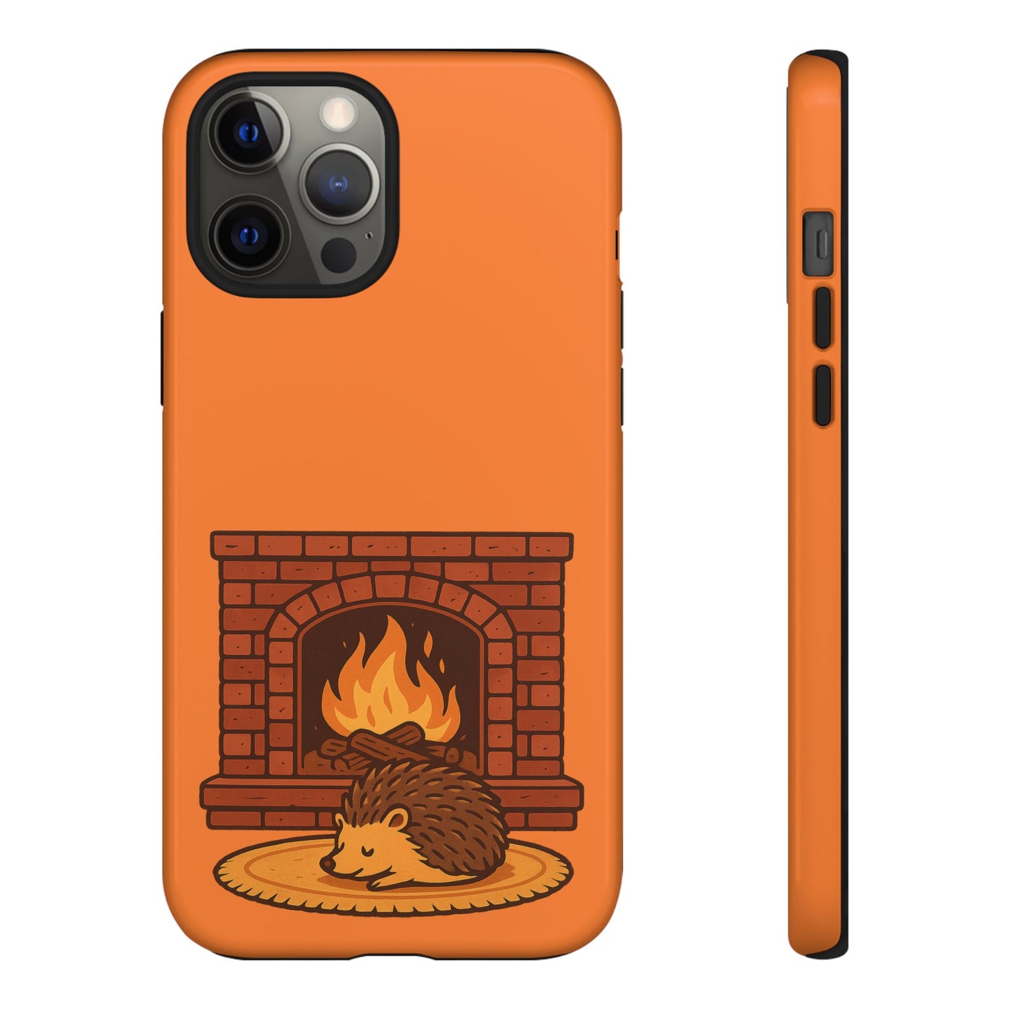 Fireside Spines Cozy Autumn Hedgehog Phone Case