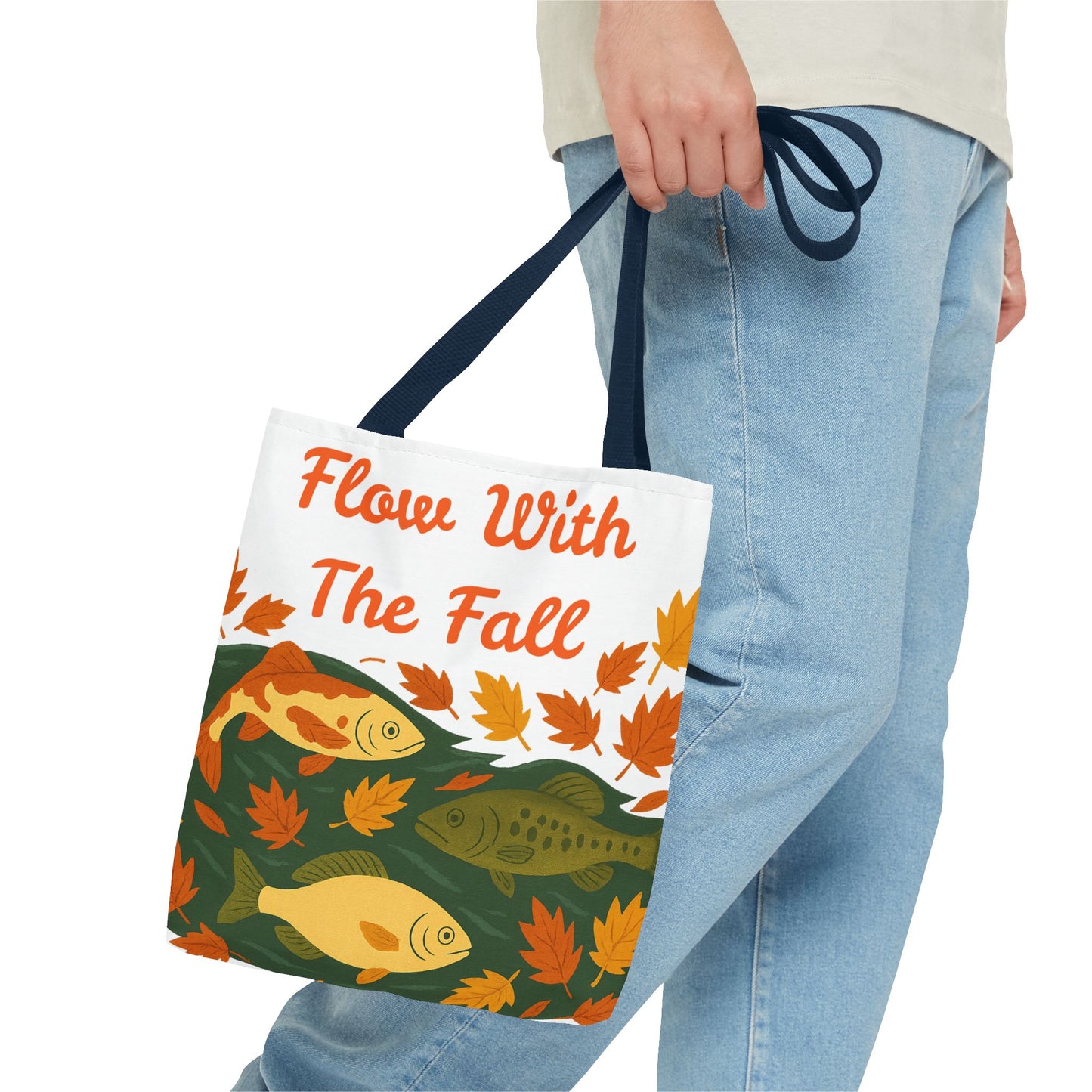 Flow With The Fall Print Tote Bag