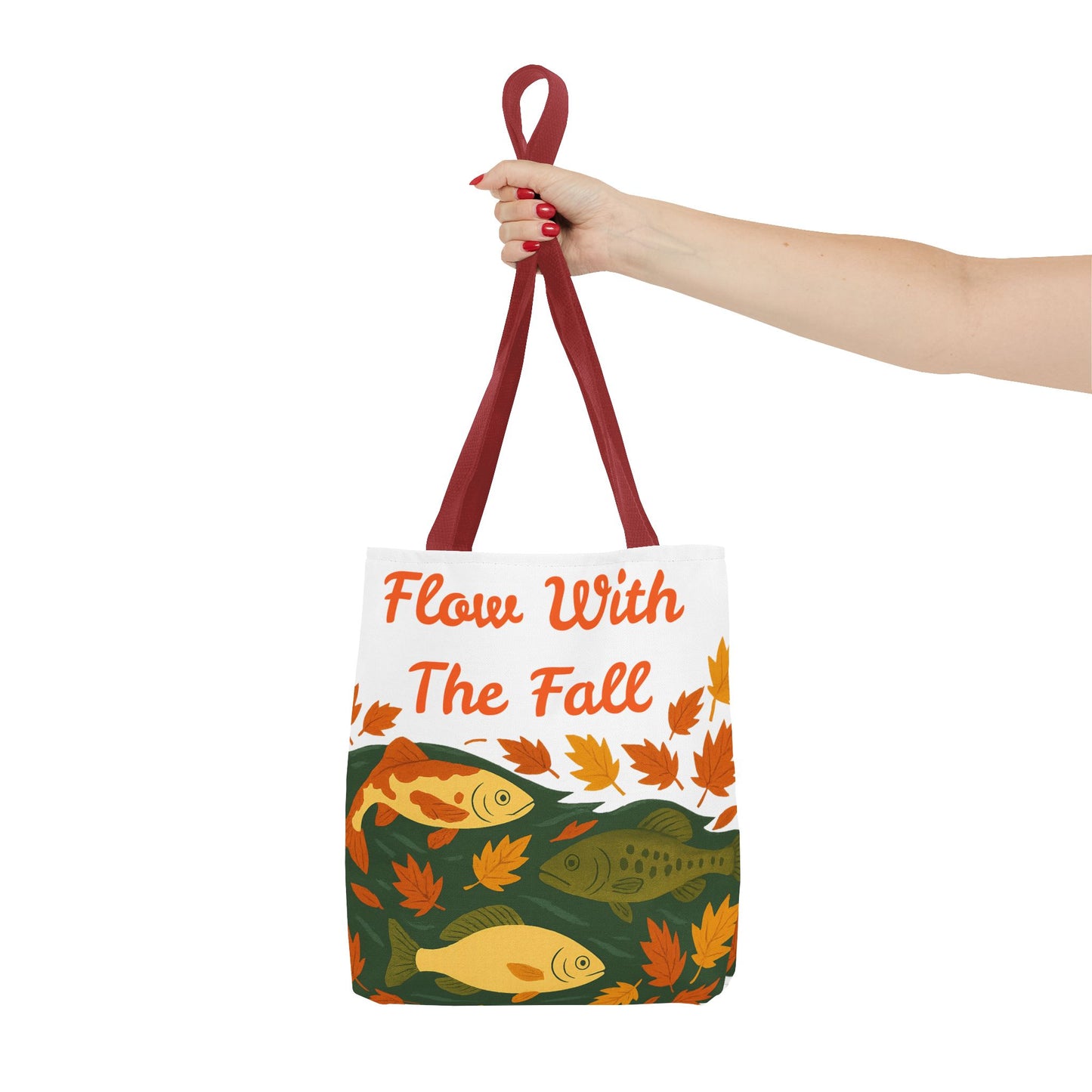 Flow With The Fall Print Tote Bag