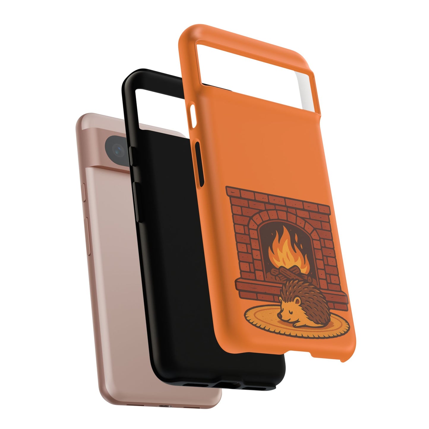 Fireside Spines Cozy Autumn Hedgehog Phone Case