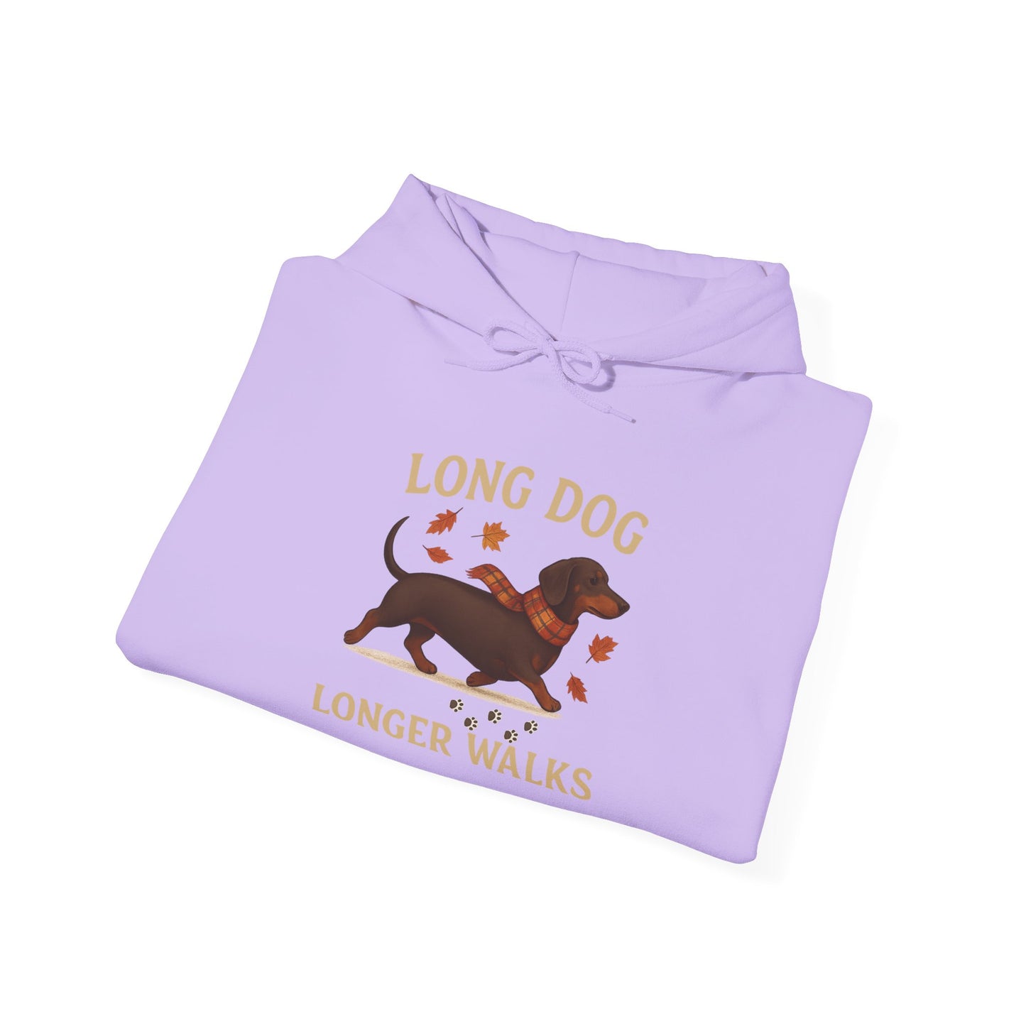Long Dog Longer Walks Autumn Themed Hoodie