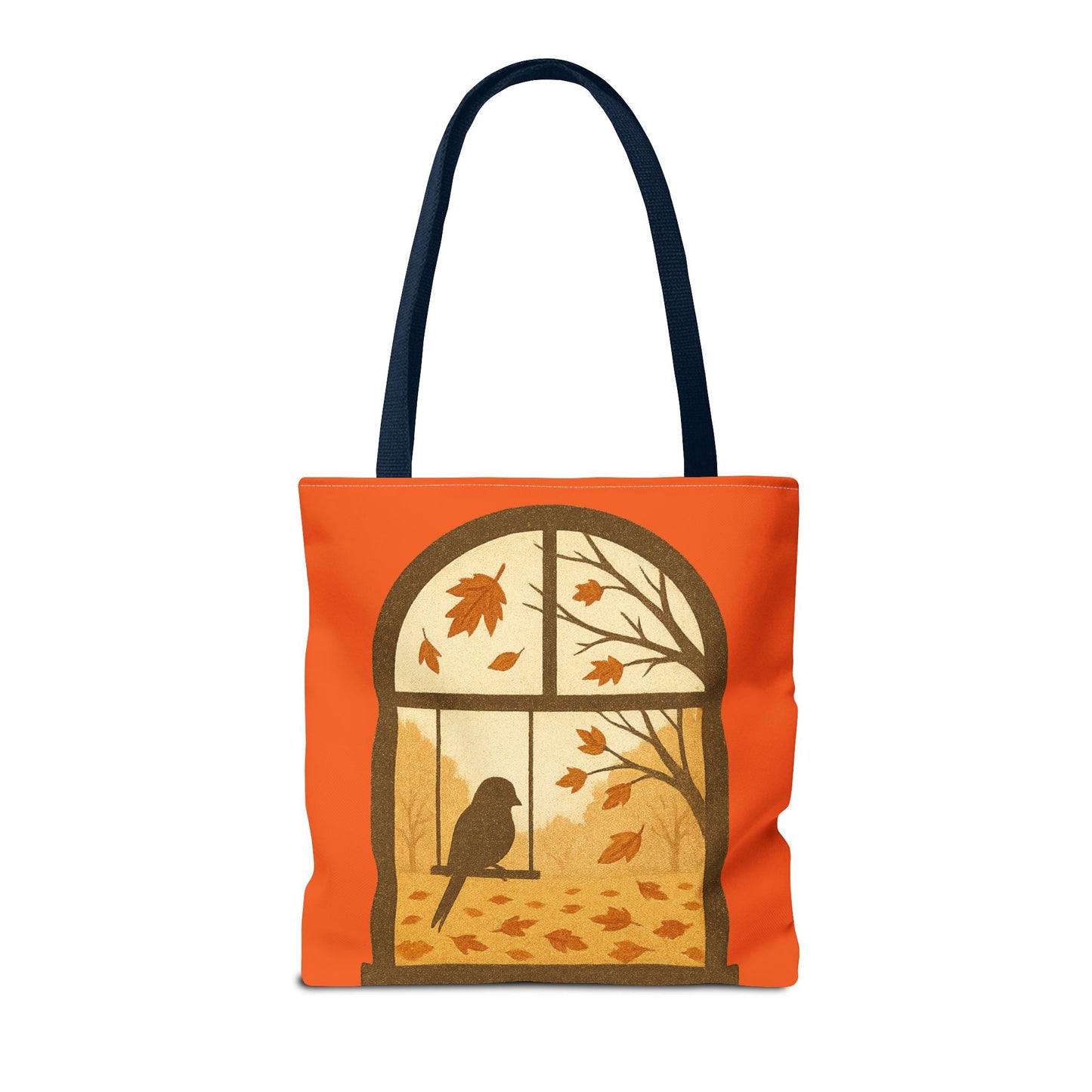 Bird In The Window Autumn Themed Tote Bag