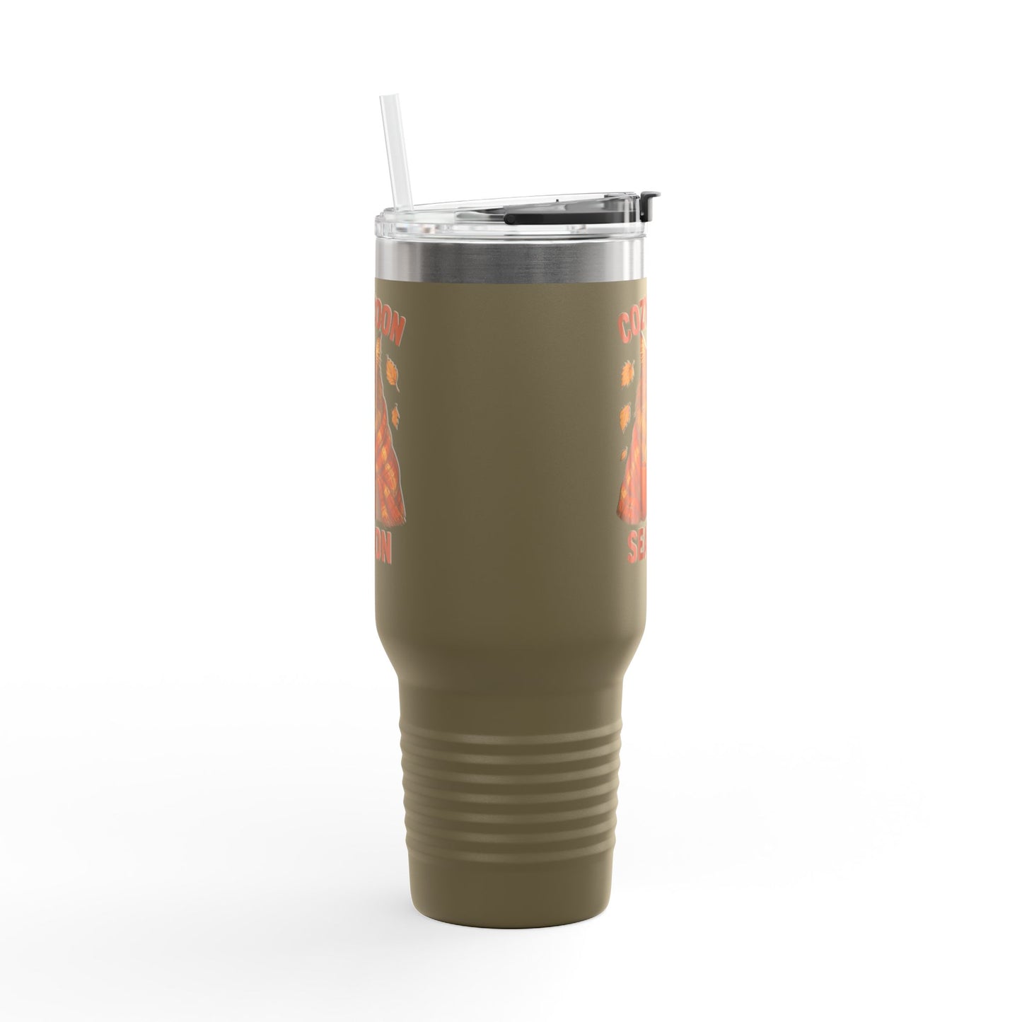 Cozy Coon Season Cat Travel Mug
