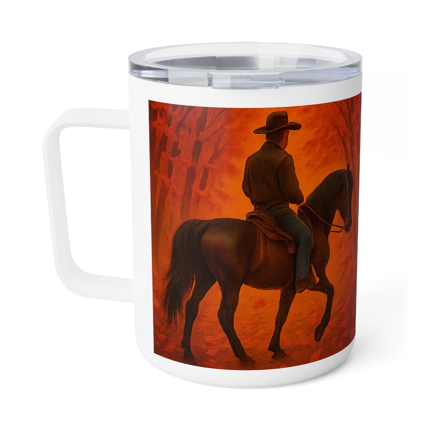 Evening Ride Autumn Themed Insulated Coffee Mug