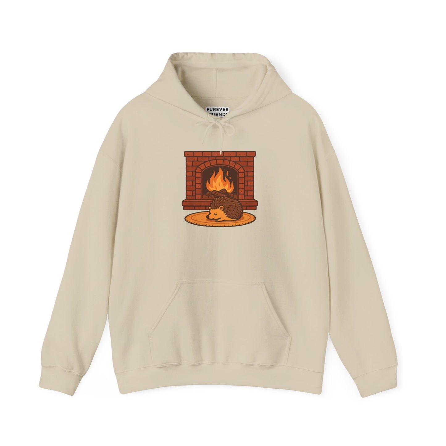 Fireside Spines Cozy Autumn Hoodie