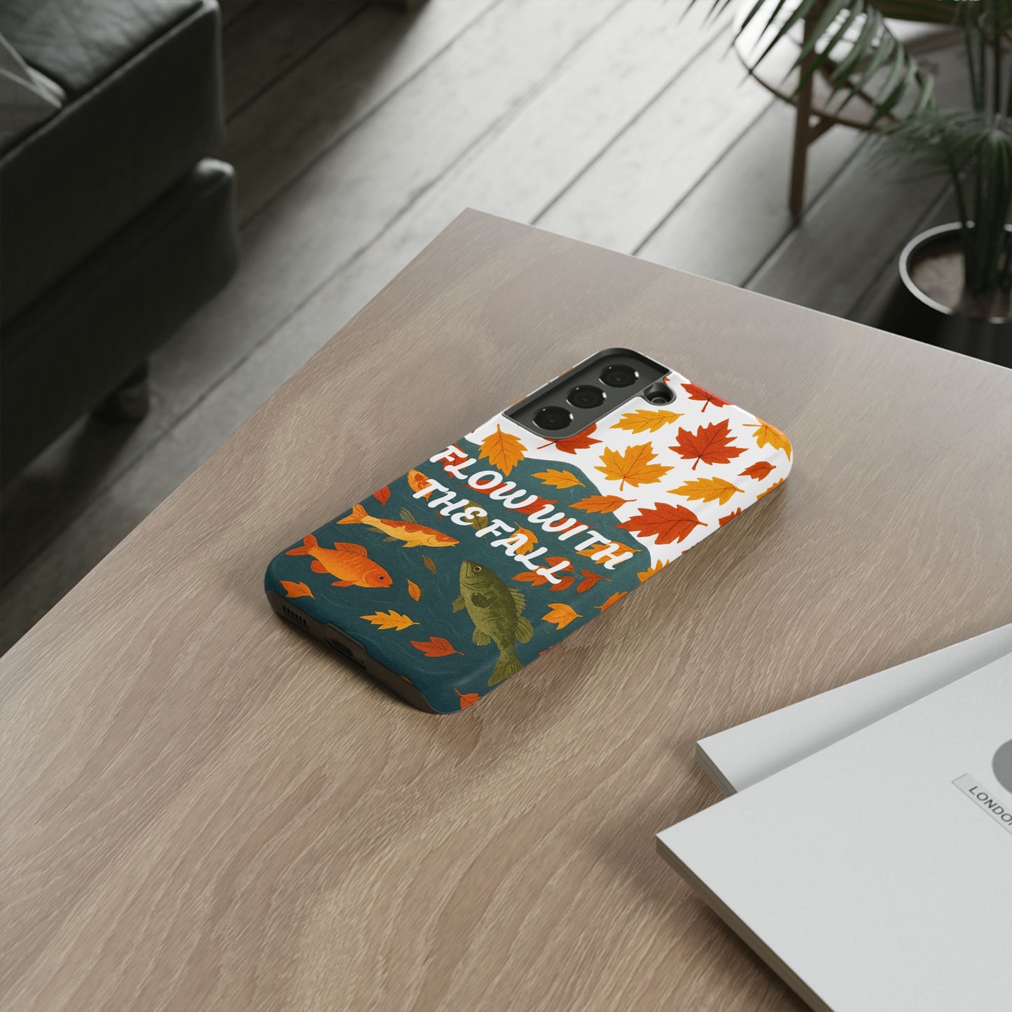Flow With The Fall Fish Phone Case