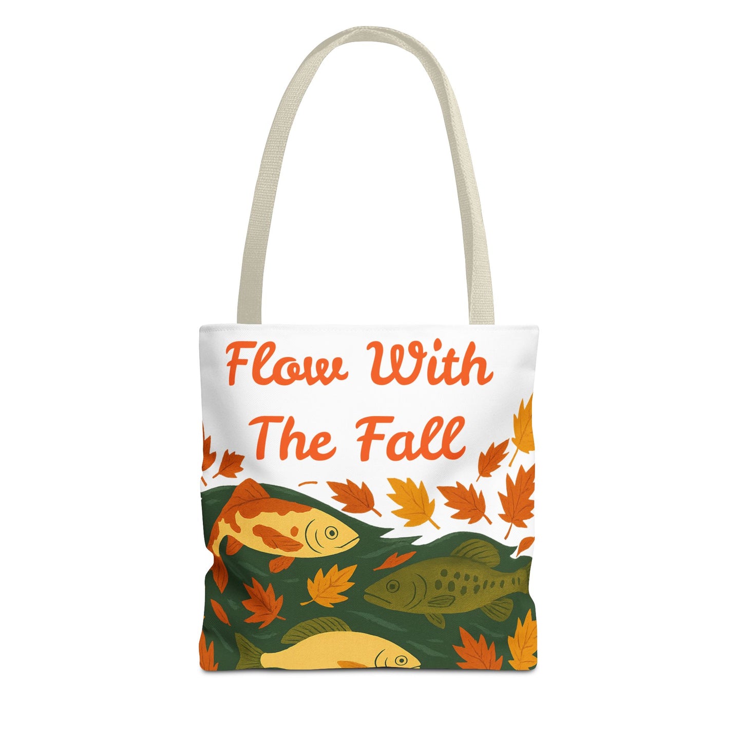 Flow With The Fall Print Tote Bag