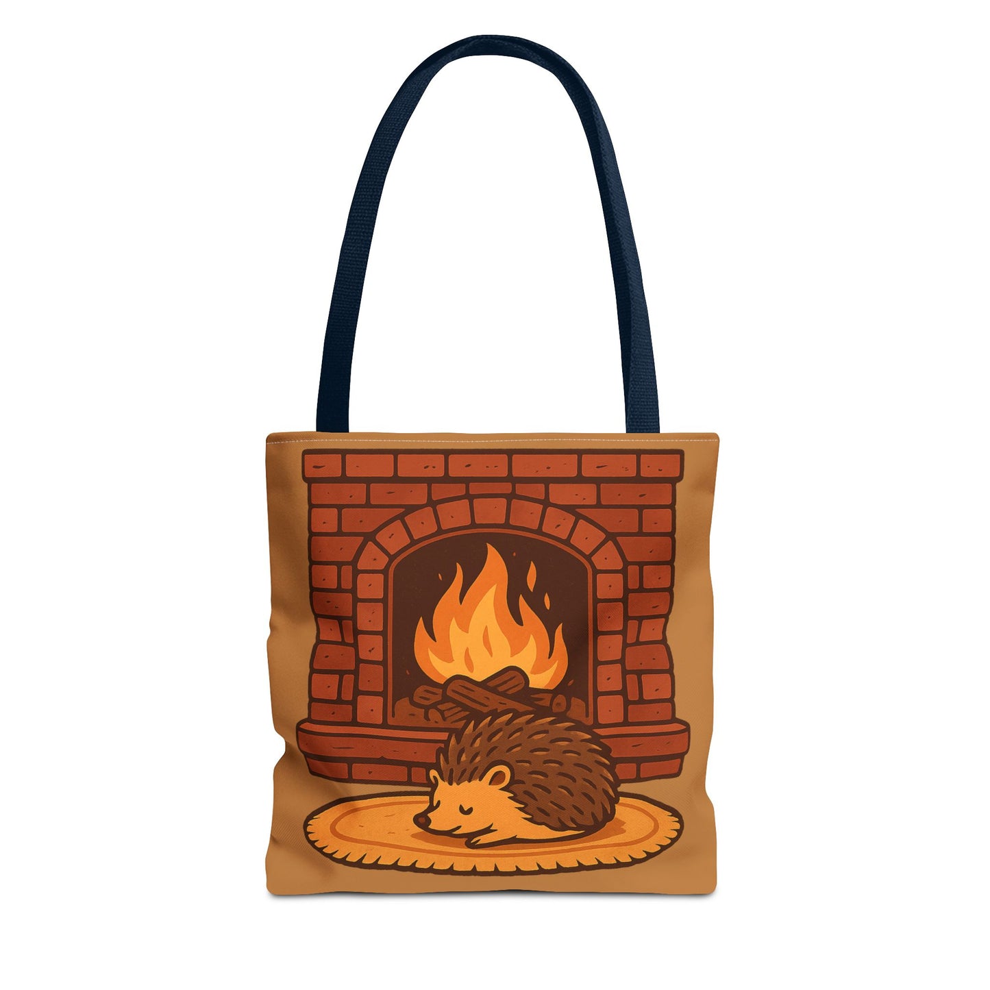 Fireside Spines Cozy Autumn Tote Bag
