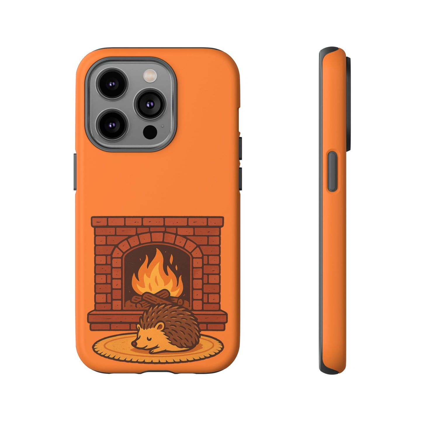 Fireside Spines Cozy Autumn Hedgehog Phone Case