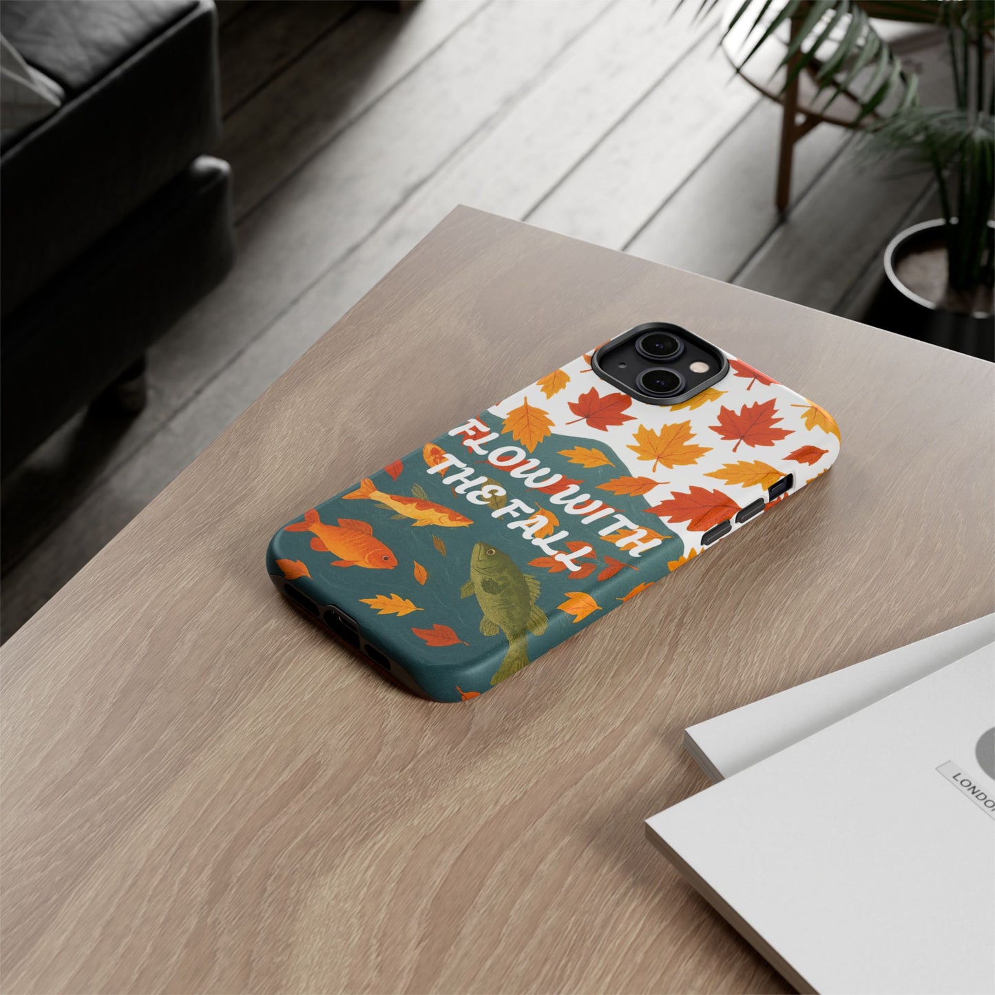 Flow With The Fall Fish Phone Case