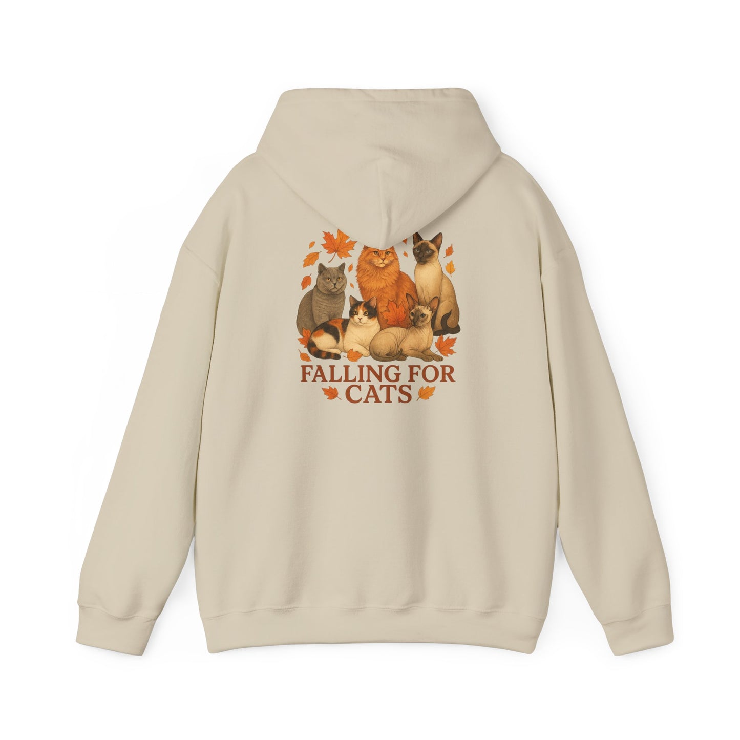 Falling For Cats Hooded Sweatshirt