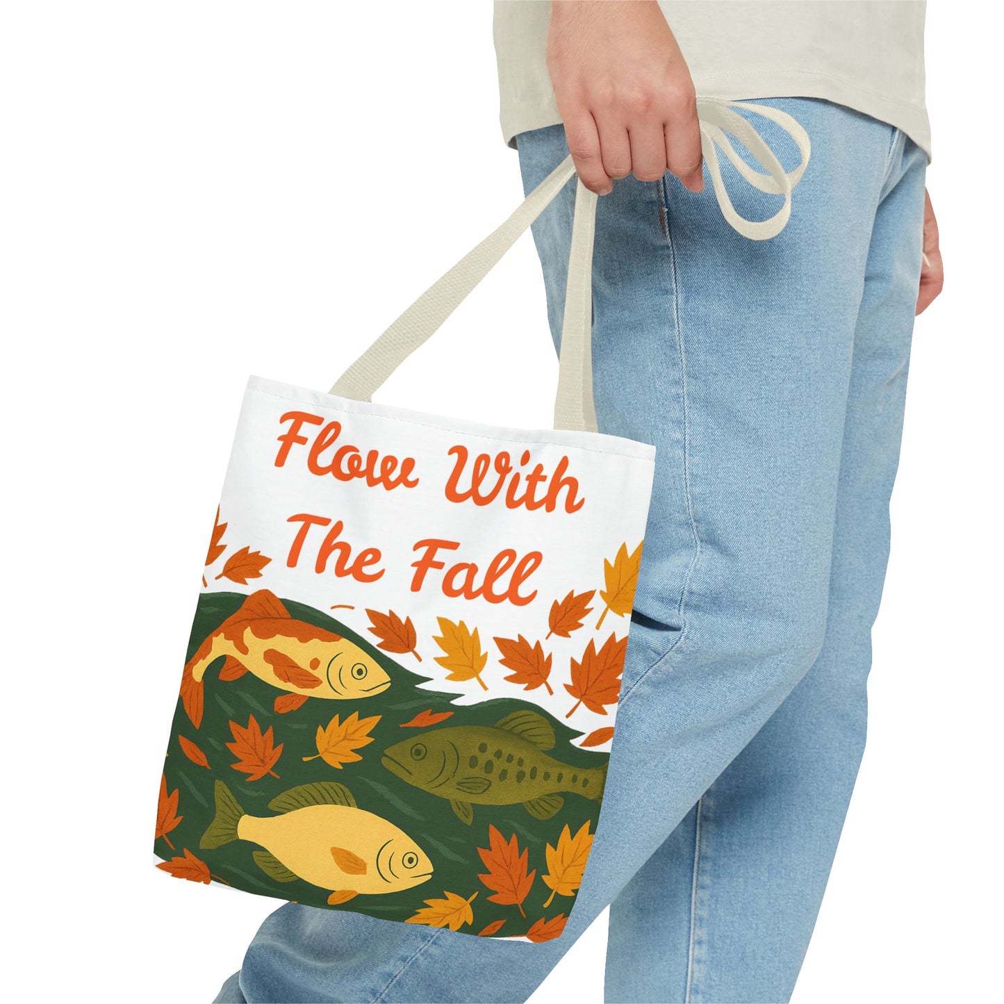 Flow With The Fall Print Tote Bag