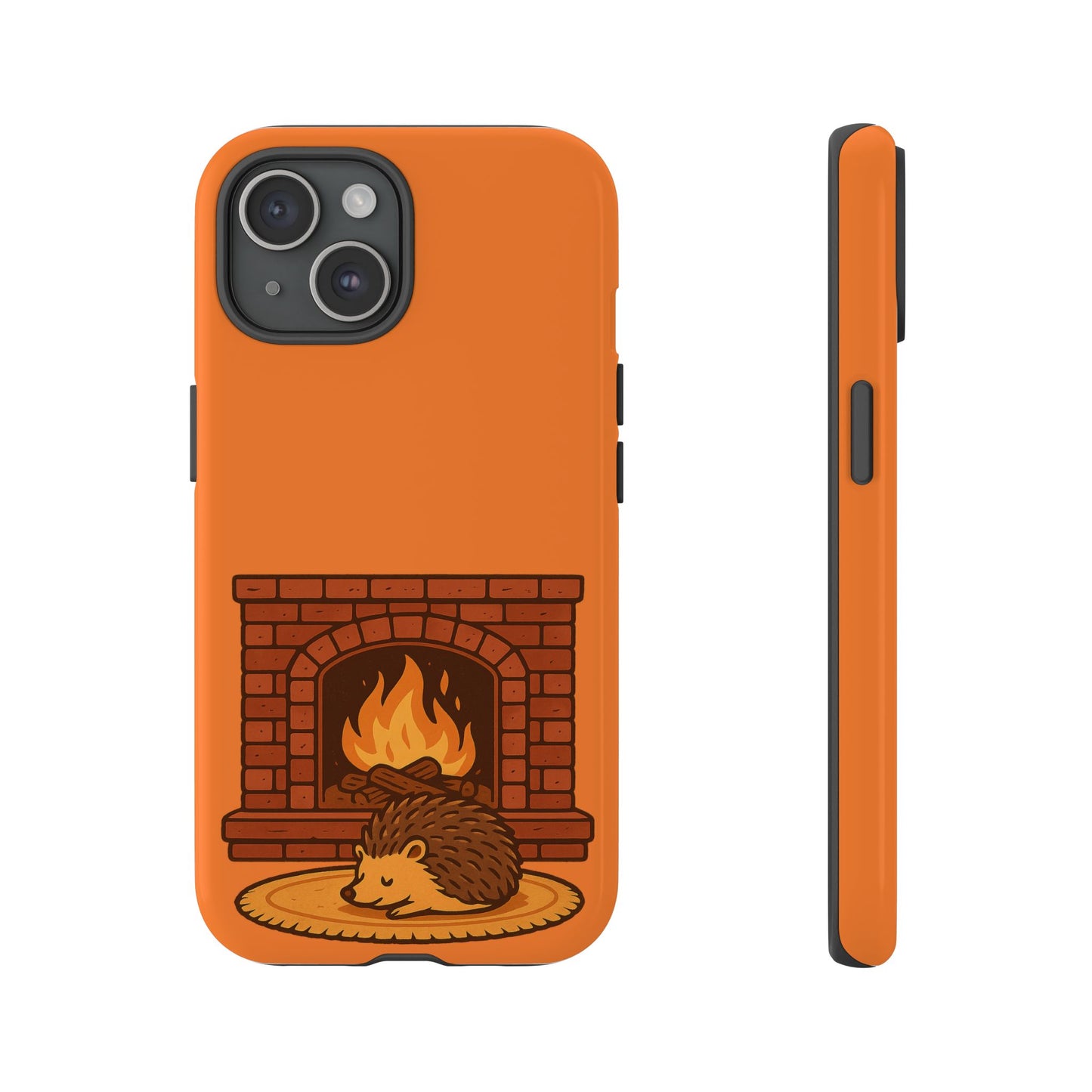 Fireside Spines Cozy Autumn Hedgehog Phone Case