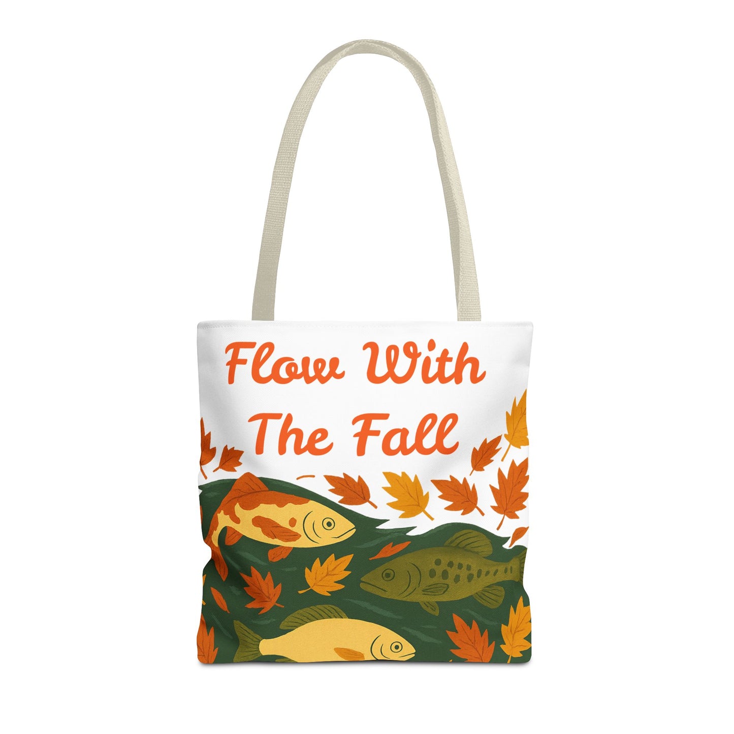 Flow With The Fall Print Tote Bag